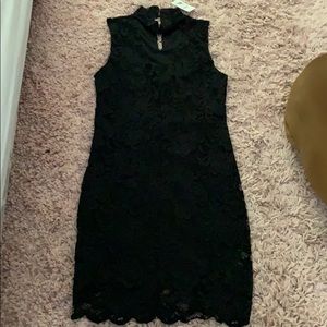 Black lace dress